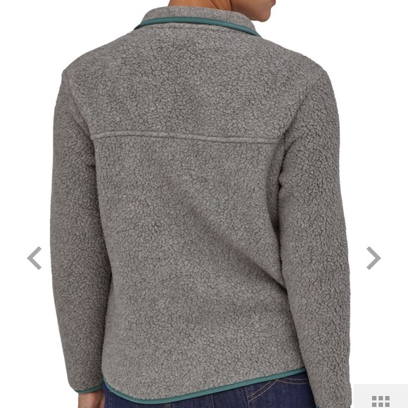 Patagonia Women's Retro Pile Fleece Jacket Salt Gray Medium - Picture 2 of 11